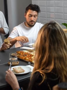 Parties with food and drinks at Notomia's office